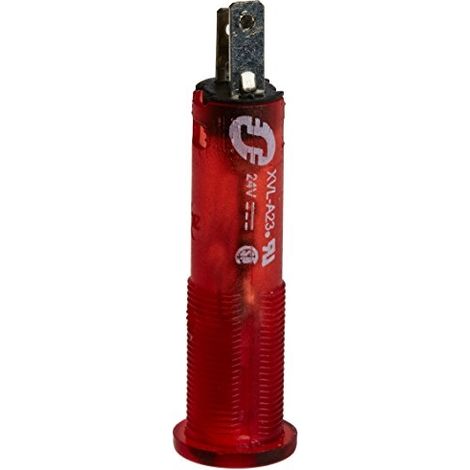 Schneider lampada spia rossa d8 con gemma integrata led protetto