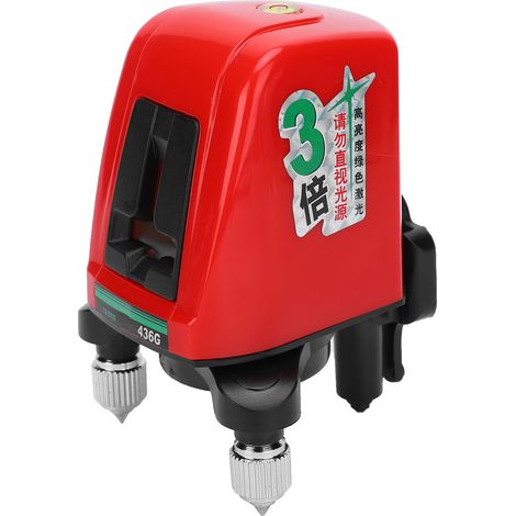 Niveau laser AK436G à 2 lignes et 1 point, autonivelant, faisceau laser vert (1/5)