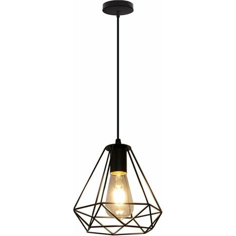 Retro Industrial Ceiling Chandelier, Metal Shade, Suitable for Kitchens, Hallways, Bedrooms, Bars, Restaurants (Without Bulbs) (1/5)