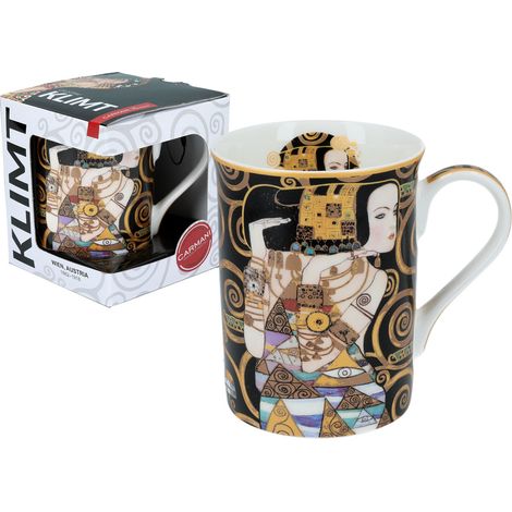 Taza de porcelana clásica "Anticipación" de Gustav Klimt. ¡Regalo nuevo para el hogar (1/2)