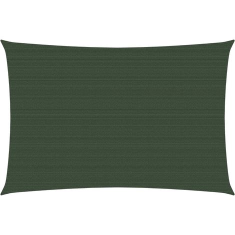 Voile d'ombrage Voile de parasol - 160 g/m² Vert foncé 3x4 m PEHD BV771248 - BonneVie (1/5)
