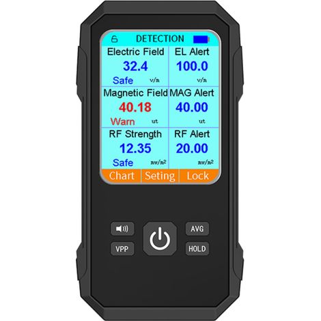 Multifunktionaler 3-in-1-Detektor für elektrische, magnetische und HF-Felder - EMV-Messgerät (tragbar)
