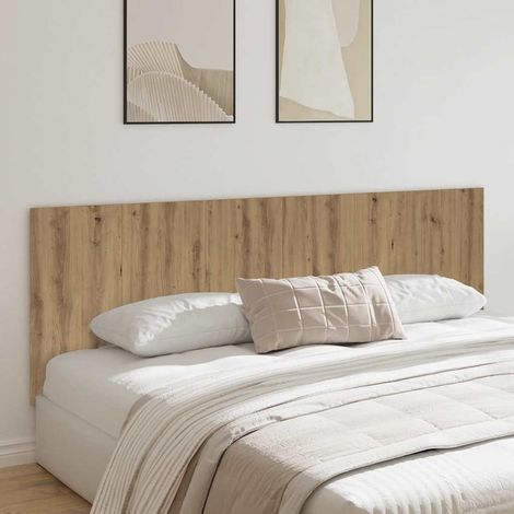 Tête de lit murale 240 cm en bois d’ingénierie chêne artisanal - PANGIVO (1/5)