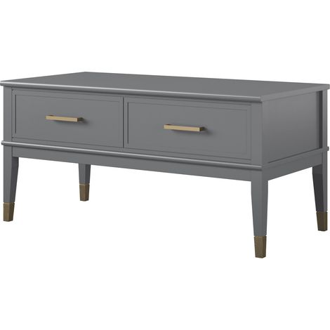 Westerleigh-Table basse avec plateau relevable en MDF gris