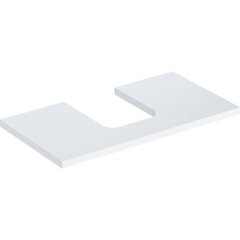 Plaque de lavabo Geberit ONE, découpe au centre, pour lavabo à (1/3)