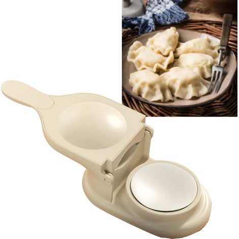 Machine à raviolis en PP, machine manuelle à raviolis, presse à pâte, outil de bricolage pour la cuisine, blanche (1/5)