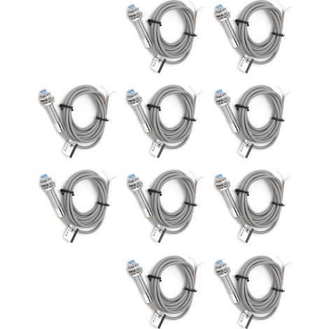 10 capteurs de proximité à induction métallique M8, NPN 3 fils, normalement ouverts, LJ8A3-1-Z/BX (1/5)