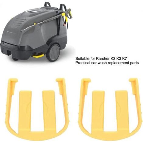 2 pièces connecteurs rapides C-clip, déclencheur de nettoyeur haute pression remplacement C-clip pour Karcher K2 K3 K7 déclencheur de nettoyeur haute pression de voiture(jaune)