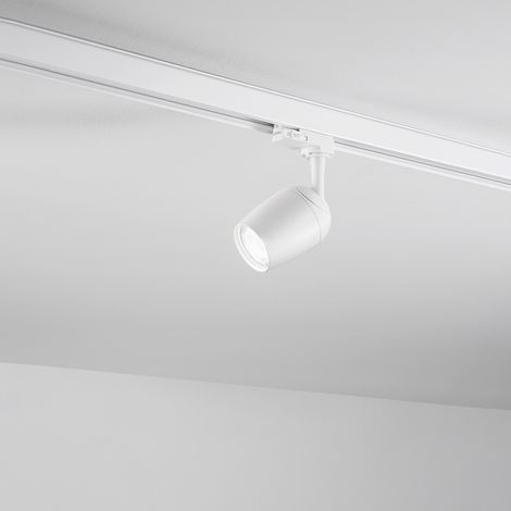 Faretto Per Binario Moderno Binario Alluminio Bianco Gu10 (1/2)