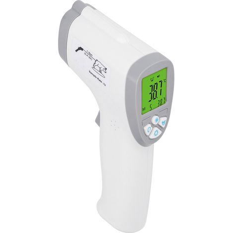 Thermomètre infrarouge sans contact pour animaux, vétérinaire portable pour chiens et autres animaux, 3 modes de mesure commutables (humain/porc/autres), sans piles incluses. (1/5)