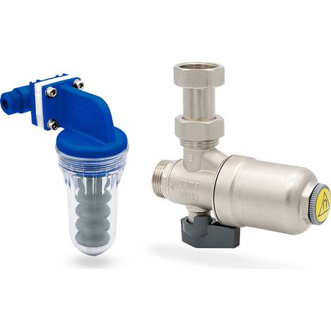 Kit salvacaldaia ICMA composto da Dosatore di polifosfati e Filtro defangatore (1/5)