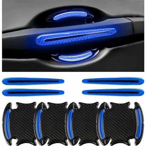 8 PCS Anti-Scratch Protection for Car Door Handle, Car Door Handle Sticker Film, 3D Door Handle Stickers (Blue) (1/4)