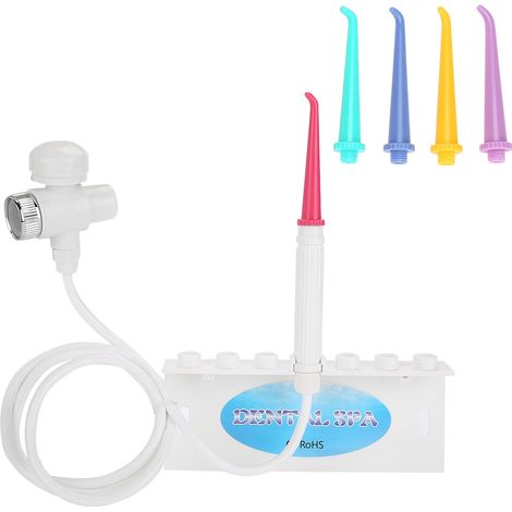 Brosse dentaire jet dentaire SPA buccal, nettoyeur interdentaire à eau pulsée, kit hygiène dentaire pour maison, irrigateur oral électrique, soin des gencives et dents, usage domestique (1/5)