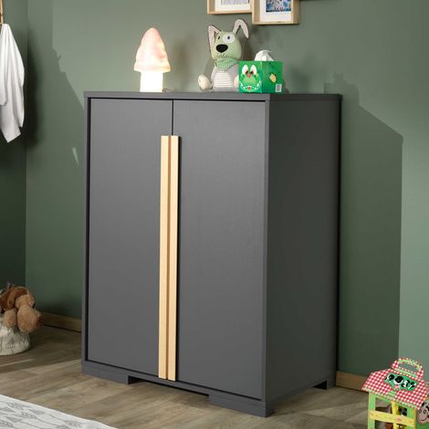Armoir d&039enfants London 98x56x116cm - anthracite (1/5)