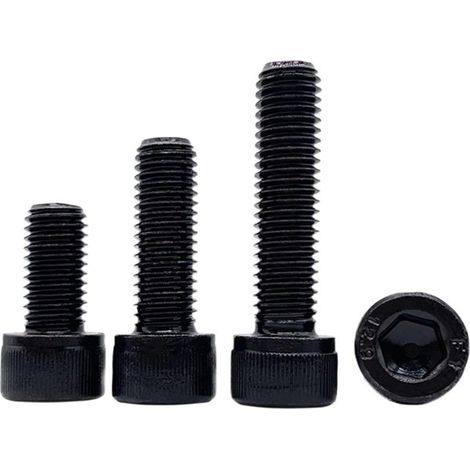 5/10 pièces M6 M8 longueur 8–50 mm Vis à six pans creux, angle de 12,9 degrés, acier au carbone