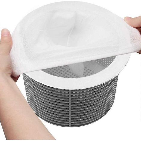 Paniers de filtration pour skimmer de piscine, lot de 20 sacs filtrants pour skimmer de piscine, pour filtrer les débris des skimmers - Cadeau spécial (1/5)