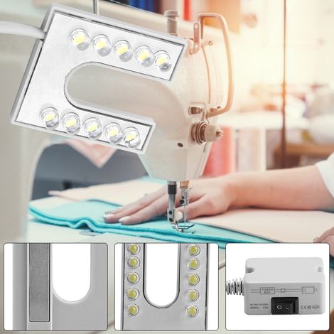 Flexible LED-Schwanenhalsleuchte mit Magnetfuß für Nähmaschinen, 110–265 V, EU-Stecker (1/5)