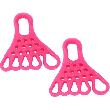 Zehen- und Fußstrecker, Muskelentspannungsseparator, TPR-Massage-Dehnband für Fitness, Valgus, Rosarot (1/5)