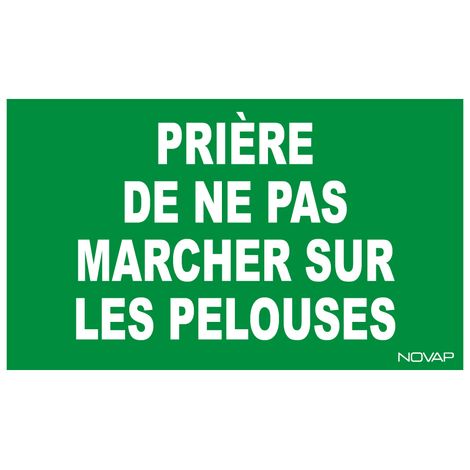 Panneau Ne pas marcher sur la pelouse - Rigide 330x200mm - 4160689
