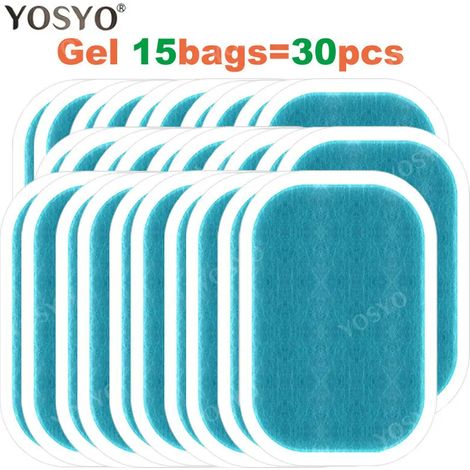 5/10/15 Paar Ersatz-Gelpads für Bauchmuskelstimulator (Ersatz-Massagegel) - AquaForge