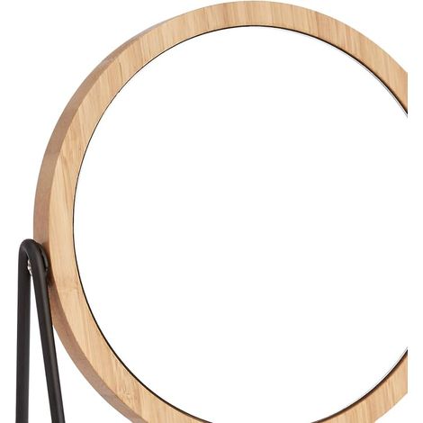 Round Cosmetic Mirror for Wall Mounting, Magnification, 1.18 x 15.2 inches, Chrome, 38.5 cm x 2.8 cm x 28 cm (1/4)