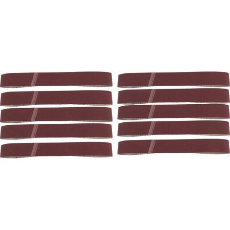 Bande abrasive, 915 mm x 50 mm, 10 feuilles de papier de verre, idéale pour le ponçage de meubles et de pièces. Convient également au soudage par points (320). (1/5)