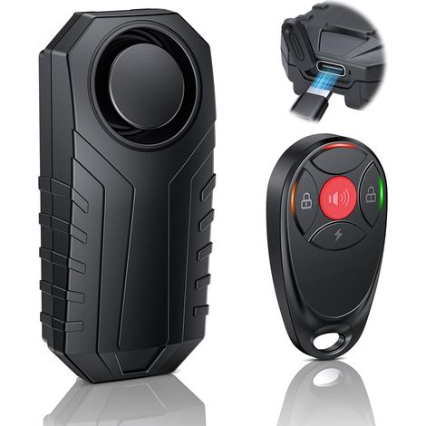 Filiyano-Alarme antivol rechargeable pour moto avec télécommande, système d'alarme pour moto, sécurité pour vélo, étanche IP65, ultra-puissant (113