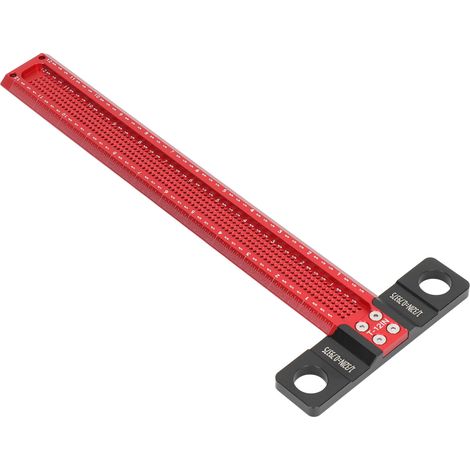 T-förmiges Lineal zum Anzeichnen von Löchern, aus verschleißfester Aluminiumlegierung, mit Präzisionslehre für die Holzbearbeitung, 30,5 cm (12 Zoll). (1/5)