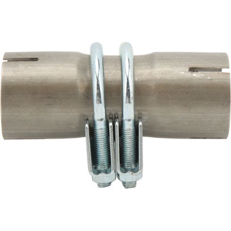 Raccord bout à bout pour tuyau d'échappement 45 mm en acier inoxydable haute résistance, étanche, universel (1/5)