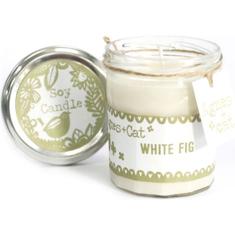 Bougie Pot de Confiture - Figue Blanche- Vendu par 1