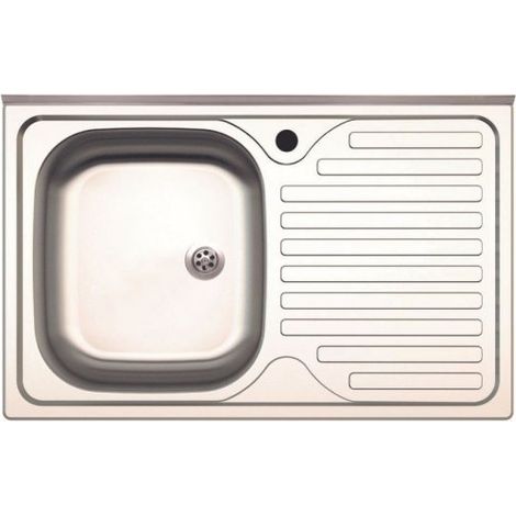 Lavello a una vasca e gocciolatoio destro 80x50 cm - Samet SA216 (1/6)