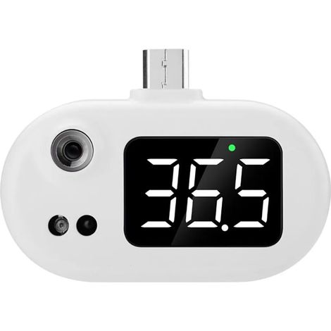 Avizar, thermomètre infrarouge portable micro-USB avec affichage LED, blanc (1/3)