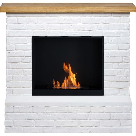 TAGU Cheminée bioéthanol - FreeFlame ROLF - flamme réelle sans conduit - blanche (1/5)