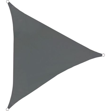 Sonnensegel dreieckig 160g/m² UV50+ Sonnenschutz Dunkelgrau 4x4x4m
