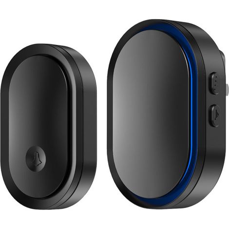 Sonnette sans fil. sonnettes 500M IP55 sonnette électronique sans fil étanche avec récepteur et émetteur enfichables. 36 mélodies sur 5 niveaux de volume