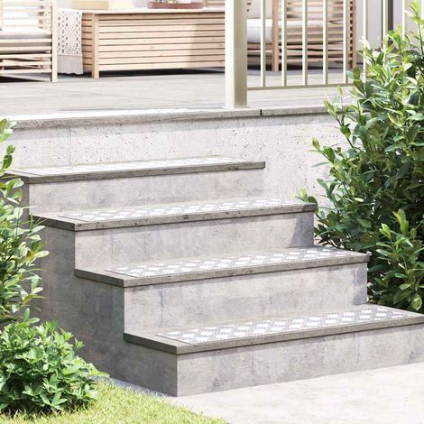 Treppe Tritt Rechtwinklig 2 pcs Silber 90 x 20 cm Aluminium
