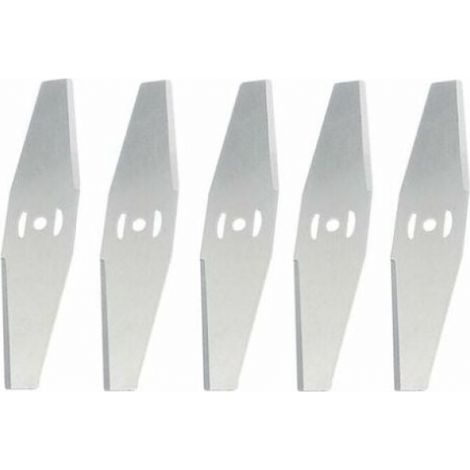 BEBUSINGOTO Ersatzklinge für Akku-Gartentrimmer, Metallklinge, Silber, 5 Stück (1/5)