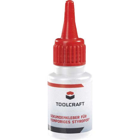 TOOLCRAFT Styrodur® Sekundenkleber 886540 20 g