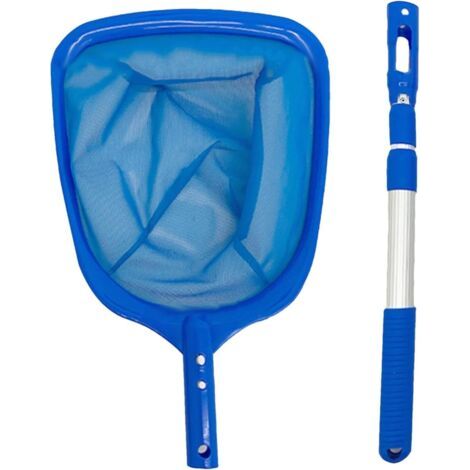 Applicable Surface pour Piscine - Filet Fond Nettoyage - Filet D'écumoire Piscine - Épuisette Piscine Professionnelle Robuste avec Perche Télescopique Accessoires Nettoyage Piscine