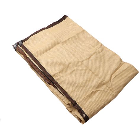 Voile d'ombrage en PE épais, anti-âge, anti-UV, rectangulaire, filet solaire, pour jardin, patio, pelouse, terrasse, beige (1/5)