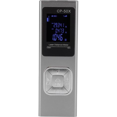 Télémètre électronique portable de petite taille, précis et à diffusion vocale, pour une utilisation en intérieur jusqu'à 50 m (164 pieds). Portée : 50 m (164 pieds). (1/5)