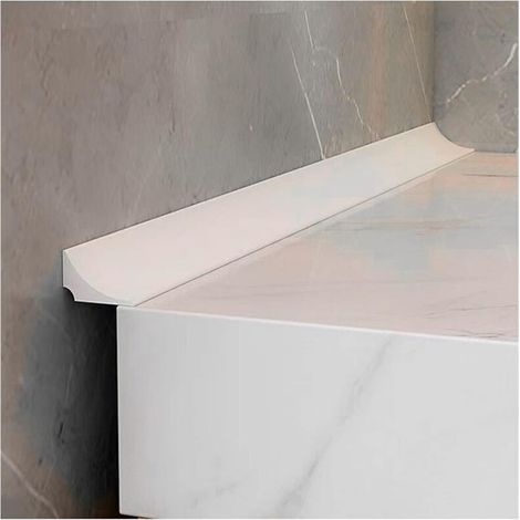 Bandes d'étanchéité auto-adhésives pour baignoires et sols de salle de bain - Blanches (2 mètres)