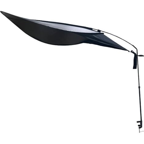 Pare-soleil réglable pour ordinateur portable - Bloque la lumière de bureau - Rotation à 360 degrés - Pour bureau, maison, extérieur, table de terrasse - Tissu polyester enduit de caoutchouc (1/5)