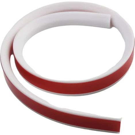 (white 100cm)1pcs Bathroom Water Stopper Silicone Retaining Strip Water Shower Dam Flood Barrier Dry And Wet Separation Blocker (1/4)