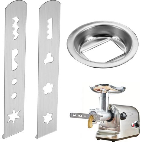 Ensemble de Douilles à Biscuits, 2 moules à Biscuits et 1 Douille pour Hachoir à Viande, Compatible avec Hachoir Mum4/Mum5, Accessoires de pâtisserie