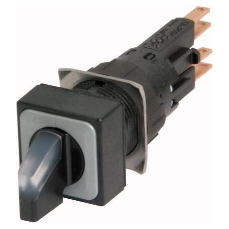 Commutateur rotatif lumineux 2 positions blanc à rappel EATON Q18LWK1-WS