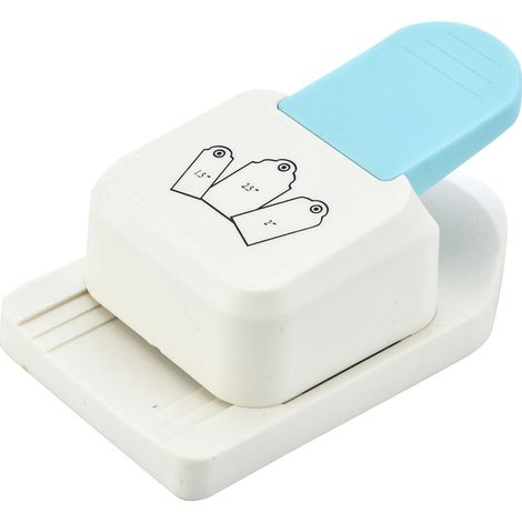Perforatrice trois en un pour étiquettes festonnées, 3 tailles différentes, idéale pour les projets de bricolage, le scrapbooking, la création de cartes, etc., multicolore. (1/5)