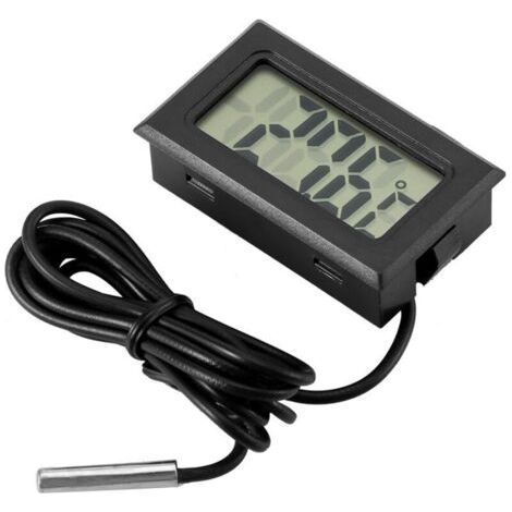 LCD Digital Car Thermometer Outdoor Indoor for Home Office Refrigerator Fish Tank Water Temperature (1/5)