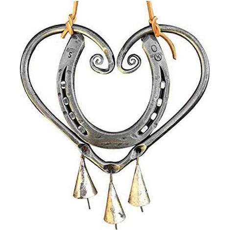 Carillon éolien Lucky Love avec clous en acier, pour jardin, terrasse. (1/5)