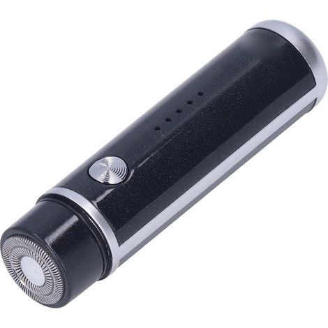 Mini rasoir électrique rechargeable USB 013, tondeuse homme femme, indicateur batterie lithium intégré, noir, auto-rasage (1/5)
